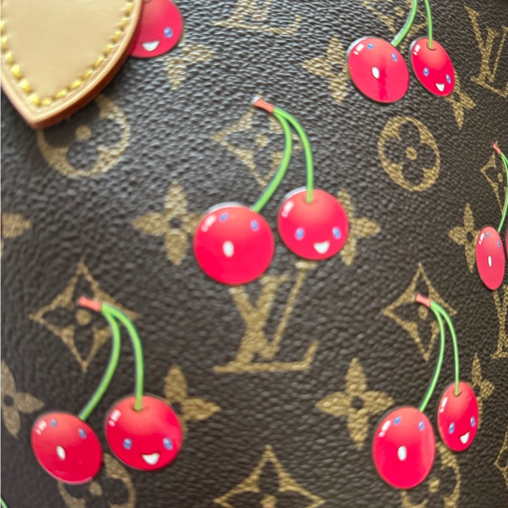 Louis Vuitton x TM Cherry Cerise Neverfull Tote - Picture 6 of 8